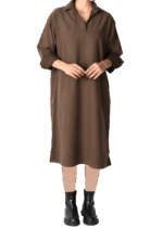 پیراهن کتان آستین بلند - Image 6