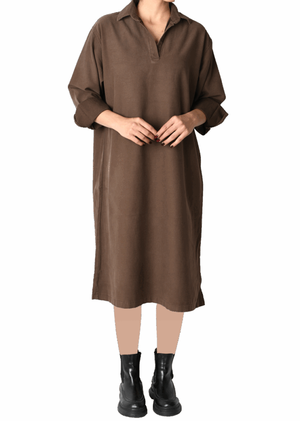 پیراهن کتان آستین بلند - Image 6