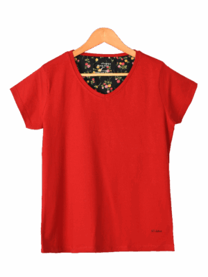 تیشرت یقه هفت رنگی