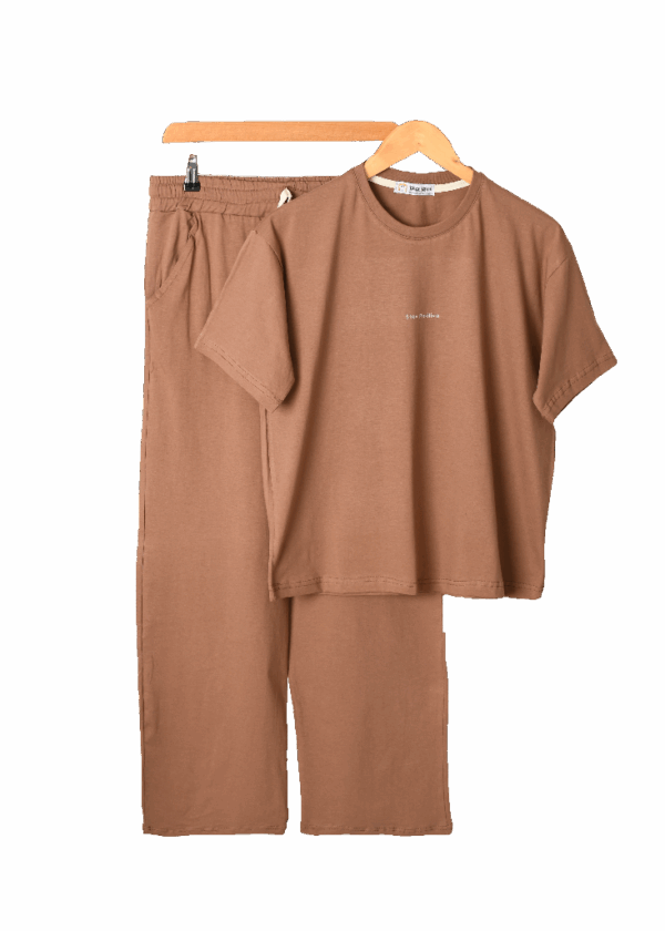 ست تیشرت و شلوار راحتی رنگی - Image 1