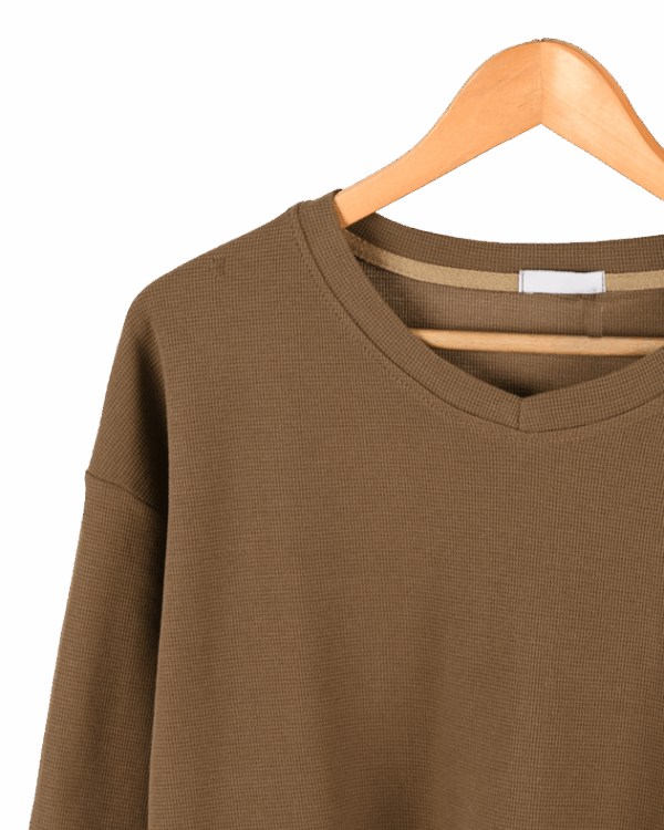 ست بلوز شلوار بیسکوئیتی بیسیک - Image 4