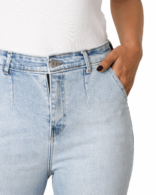 شلوار جین مام فیت سایز بزرگ - Image 3