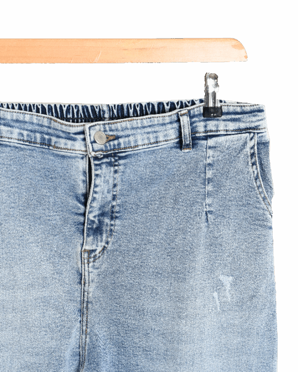 شلوار جین مام فیت سایز بزرگ - Image 2