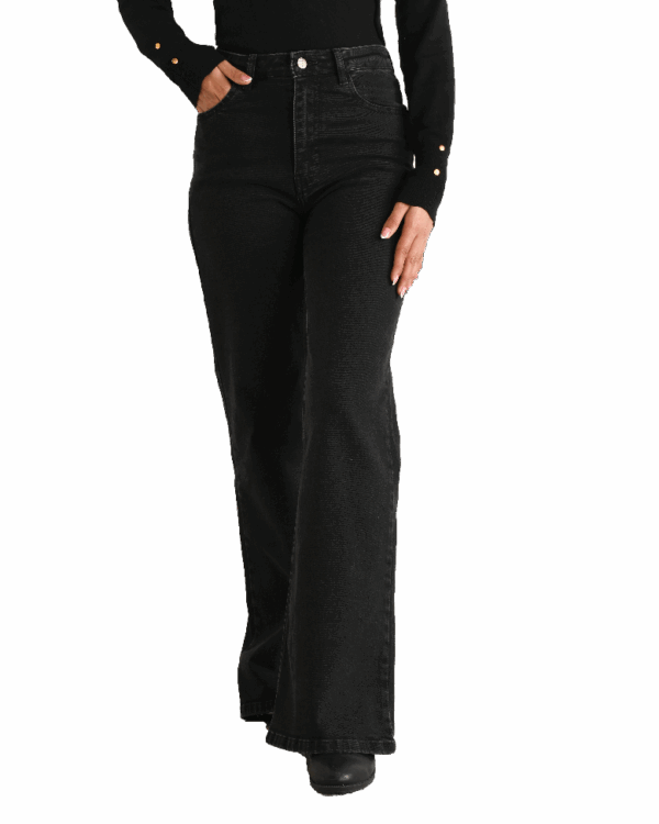 شلوار نیم بگ ذغالی - Image 4