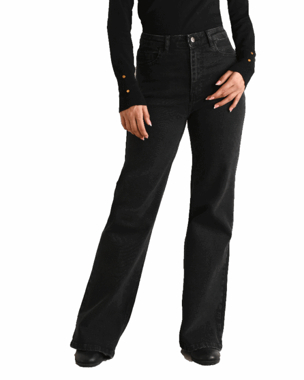 شلوار نیم بگ ذغالی - Image 5