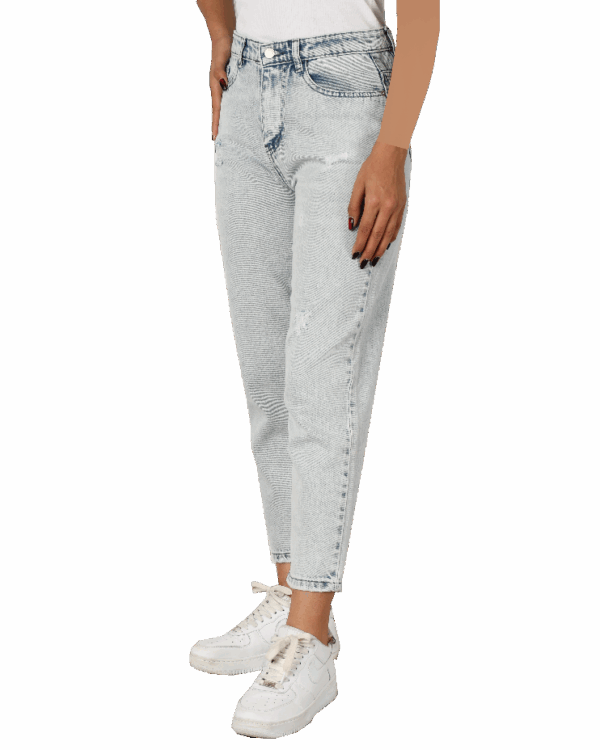 شلوار جین مام استایل یخی - Image 4