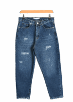 شلوار جین مام استایل زاپدار