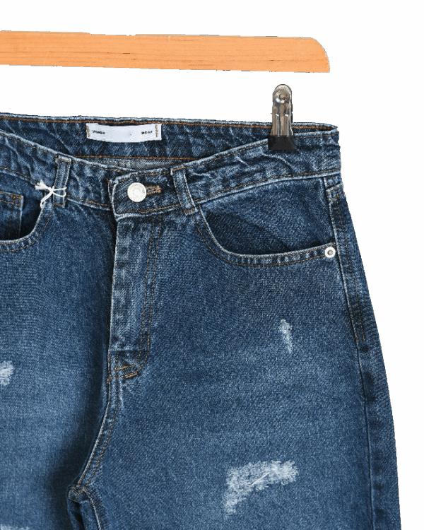 شلوار جین مام استایل زاپدار - Image 5