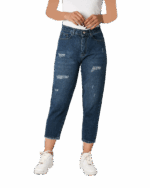 شلوار جین مام استایل زاپدار - Image 3