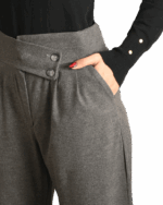 شلوار فوتر جلو دکمه پشت کش - Image 4