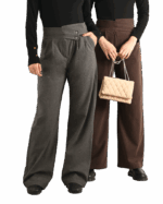 شلوار فوتر جلو دکمه پشت کش - Image 6