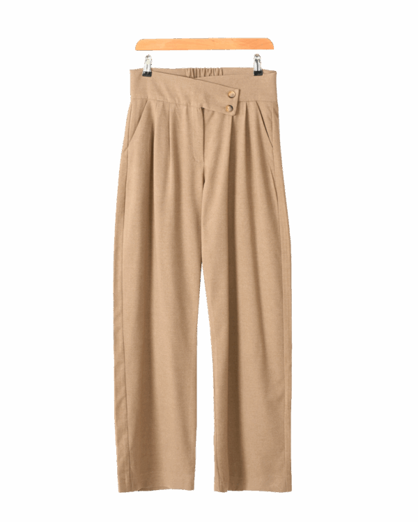 شلوار-فوتر-کمربند-دار-بغل-دکمه-(22) شلوار فوتر جلو دکمه پشت کش - Image 1