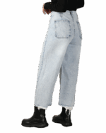 شلوار جین واید لگ زارا آبی روشن - Image 3