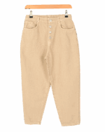 شلوار مام فیت کتان