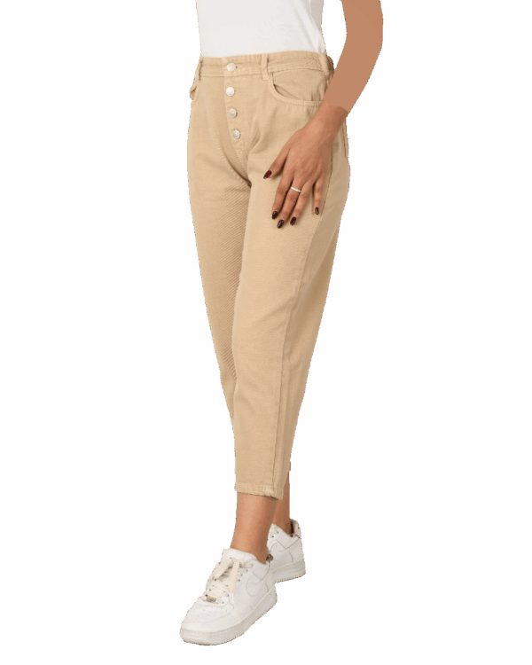 شلوار مام فیت کتان - Image 6