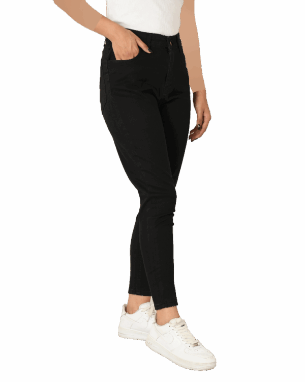 شلوار جین جذب مشکی - Image 3