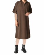 پیراهن کتان آستین سه ربع - Image 3