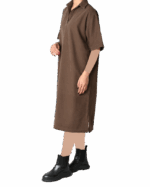 پیراهن کتان آستین سه ربع - Image 4