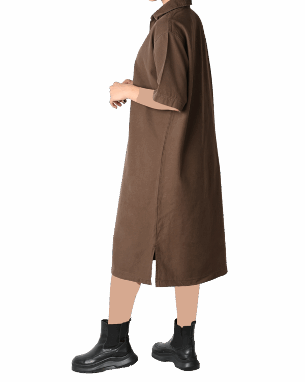 پیراهن کتان آستین سه ربع - Image 5