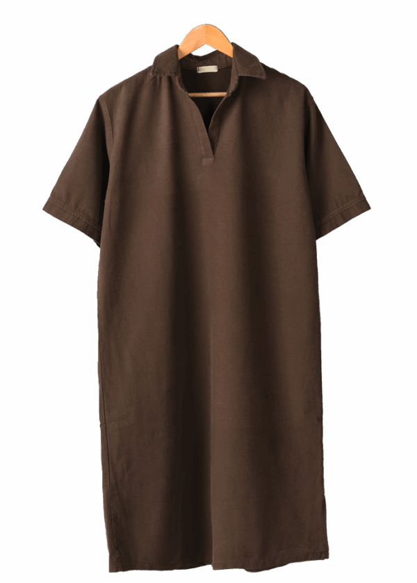 شومیز-بلند-استین-سه-ربع--(7) پیراهن کتان آستین سه ربع - Image 1