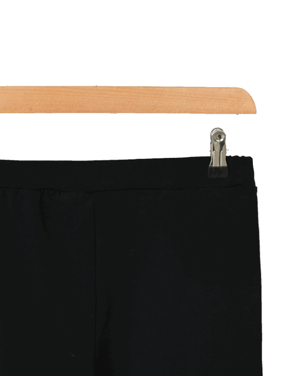 لگ-مشکی-ساده--(2) شلوار لگ زنانه مشکی - Image 2