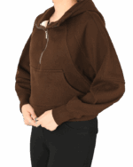 هودی نیم زیپ کراپ - Image 8