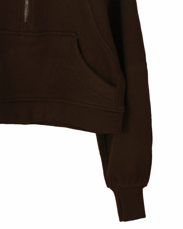 هودی نیم زیپ کراپ - Image 11