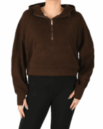 هودی نیم زیپ کراپ - Image 4