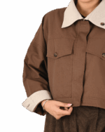 ترنچ کت دو جیب یقه دار - Image 7