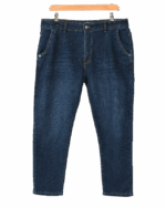 شلوار جین مام فیت سرمه ای