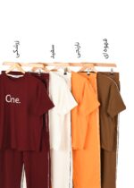 ست تیشرت و شلوار بغل خط وان - Image 2