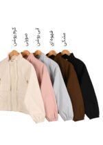 بارونی یقه ایستاده بغل زیپ - Image 2