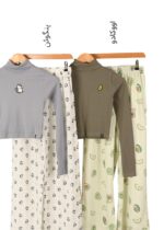 ست بلوز کراپ و شلوار عروسکی - Image 3