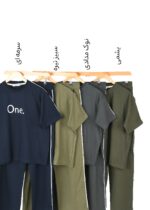 ست تیشرت و شلوار بغل خط وان - Image 3