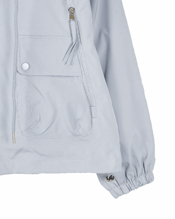 بارونی یقه ایستاده بغل زیپ - Image 3