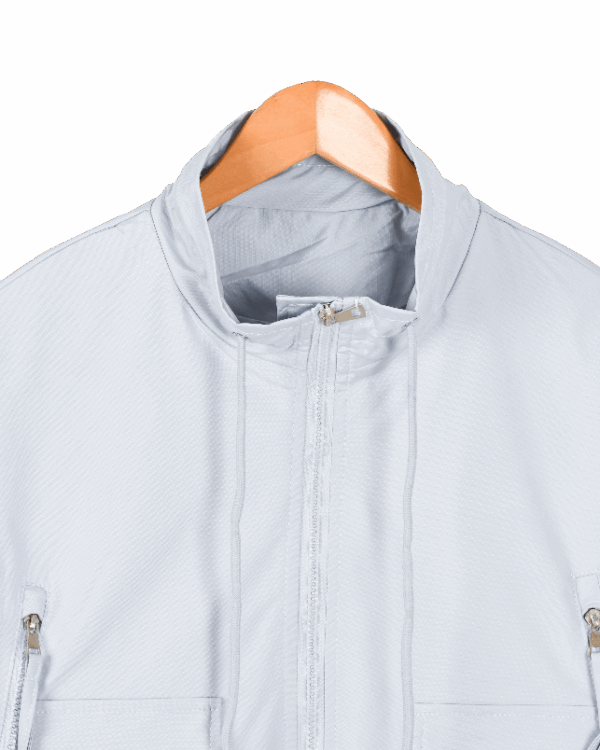 بارونی یقه ایستاده بغل زیپ - Image 4