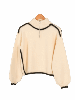 بافت نیم زیپ بغل خط