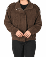 بامبر جکت مخمل کبریتی جیب پاکتی - Image 9