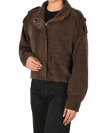 بامبر جکت مخمل کبریتی جیب پاکتی - Image 12