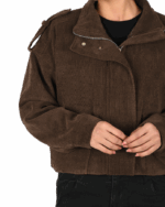 بامبر جکت مخمل کبریتی جیب پاکتی - Image 13