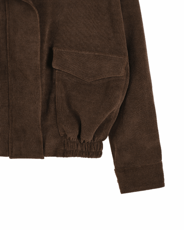 بامبر جکت مخمل کبریتی جیب پاکتی - Image 4