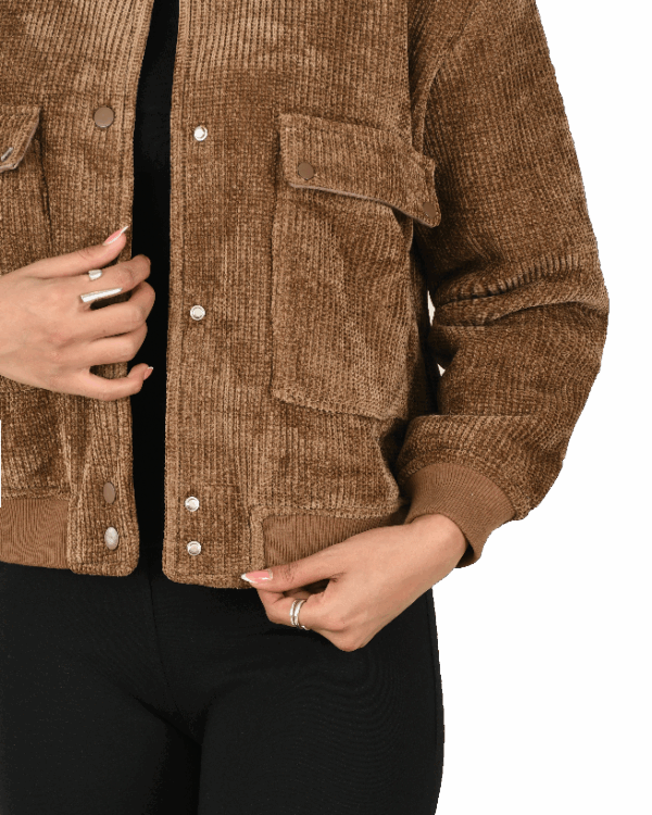 بامبر جکت مخمل کبریتی - Image 5