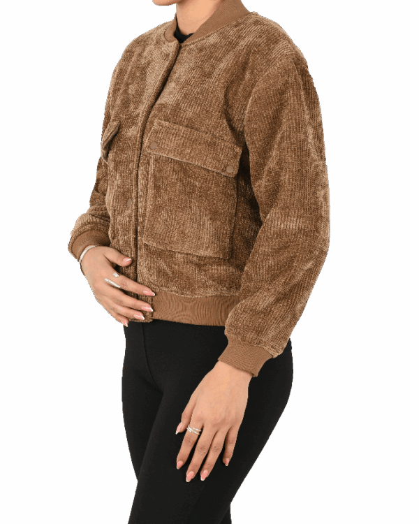 بامبر جکت مخمل کبریتی - Image 4