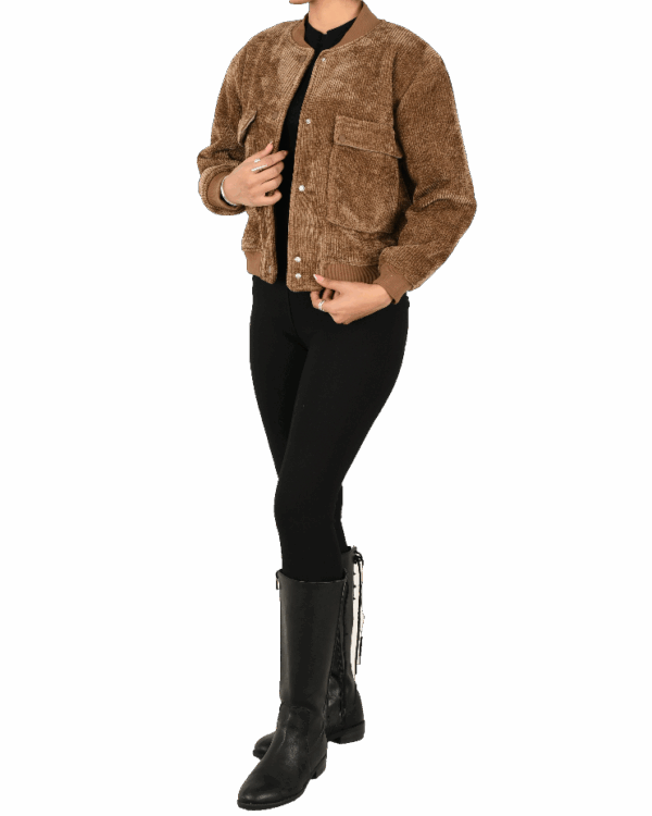 بامبر جکت مخمل کبریتی - Image 3