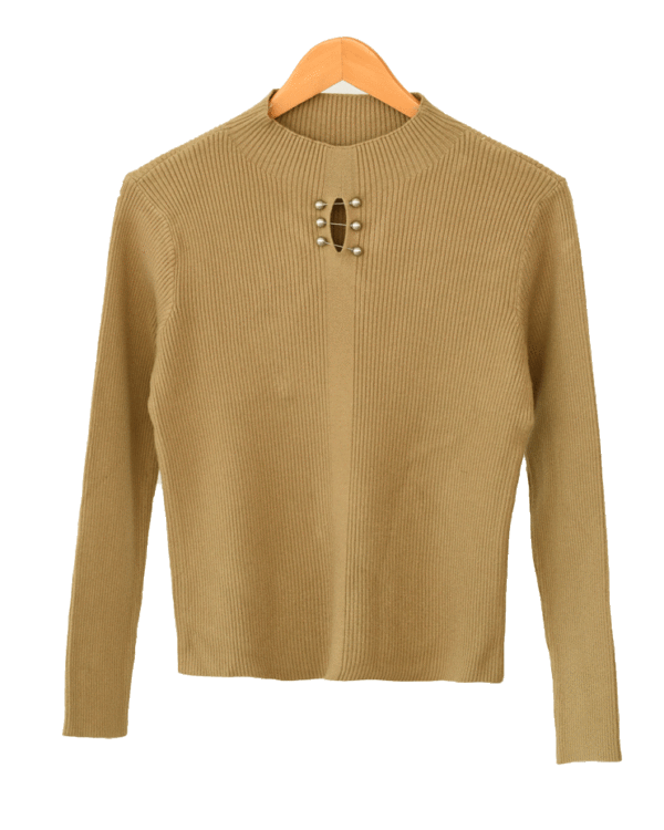 بلوز-بافت--(7) بافت یقه ایستاده مروارید - Image 1