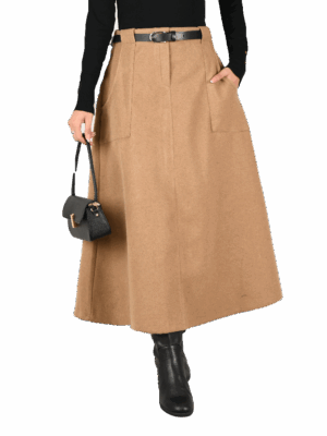 دامن فوتر کمربند دار