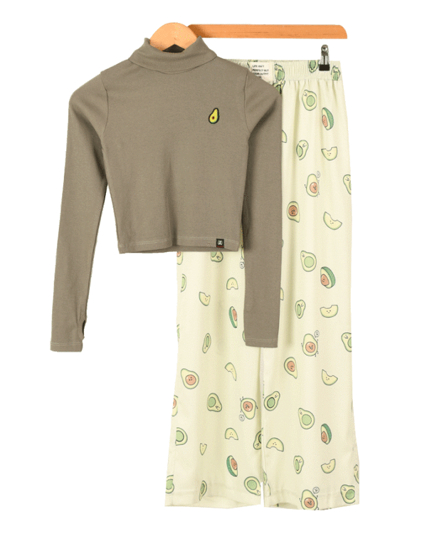 ست-خونگی-بامزه--(16) ست بلوز کراپ و شلوار عروسکی - Image 1