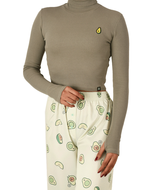 ست بلوز کراپ و شلوار عروسکی - Image 7