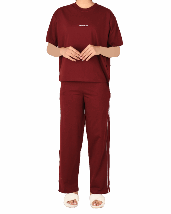 ست تیشرت و شلوار بغل خط جوی - Image 6