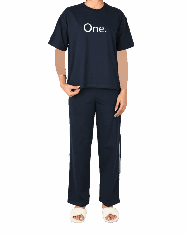 ست تیشرت و شلوار بغل خط وان - Image 4